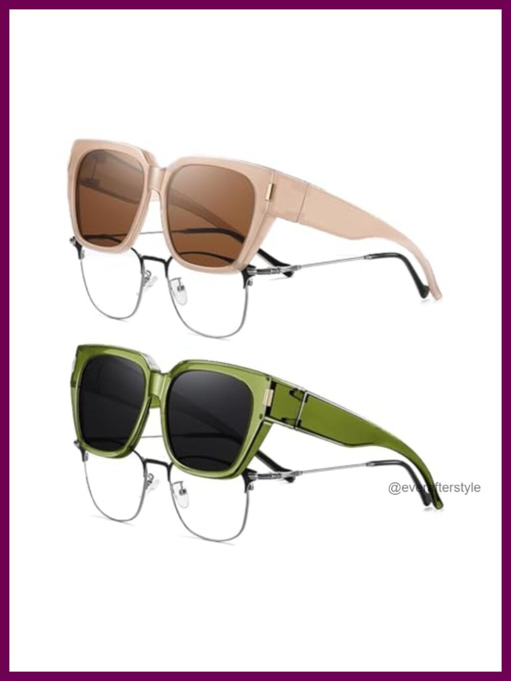 Polarized Fit Over Glasses Sunglasses UV400 TR90 Wrap Around Shades